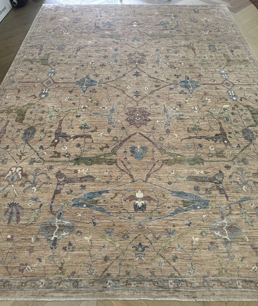 Afghan handmade rug,Chobi. Size:362x267 cm