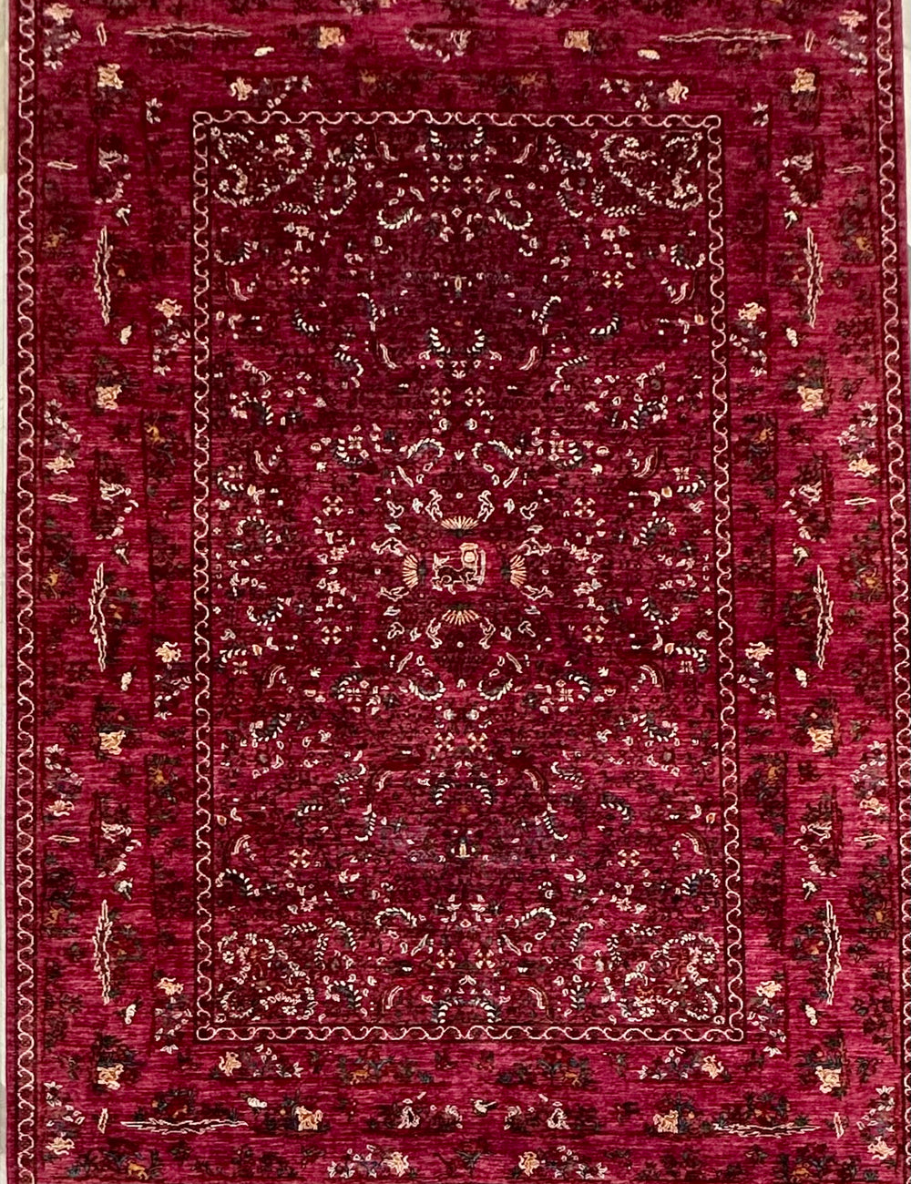 Afghan handmade rug,Chobi. Size:344x243cm
