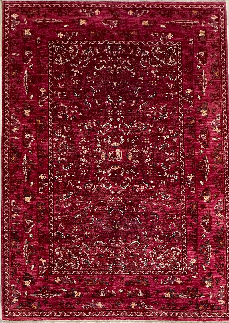 Afghan handmade rug,Chobi. Size:344x243cm