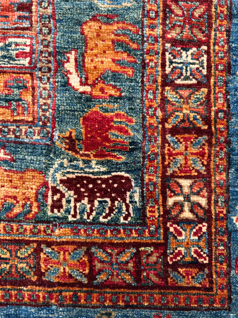 Afghan handmade rug,Chobi . Size: 260x184 cm