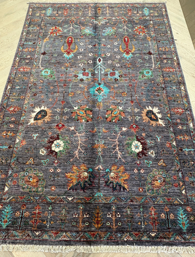 Afghan handmade rug,Chobi. Size: 226x148 cm