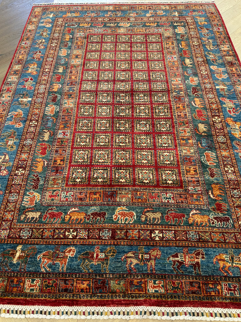Afghan handmade rug,Chobi . Size: 260x184 cm