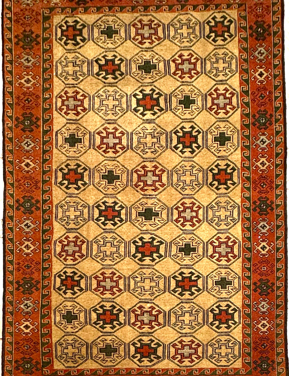 HANDMADE AFGHAN MUSHWANI KILIM | 215x146 CM|