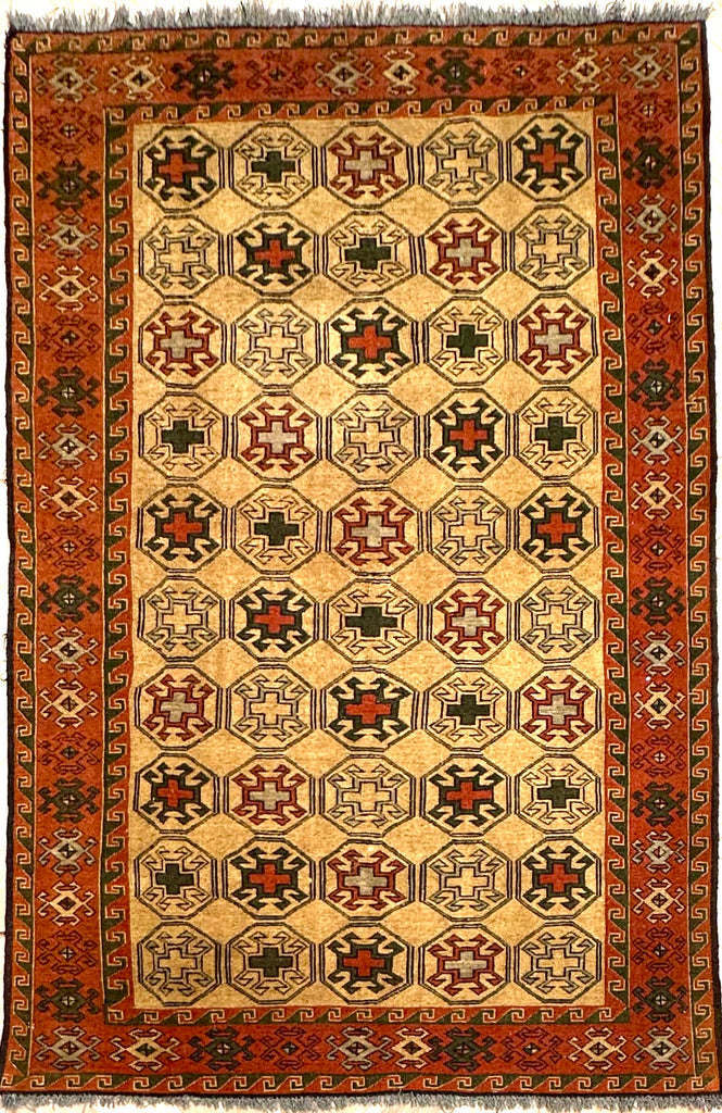 HANDMADE AFGHAN MUSHWANI KILIM | 215x146 CM|