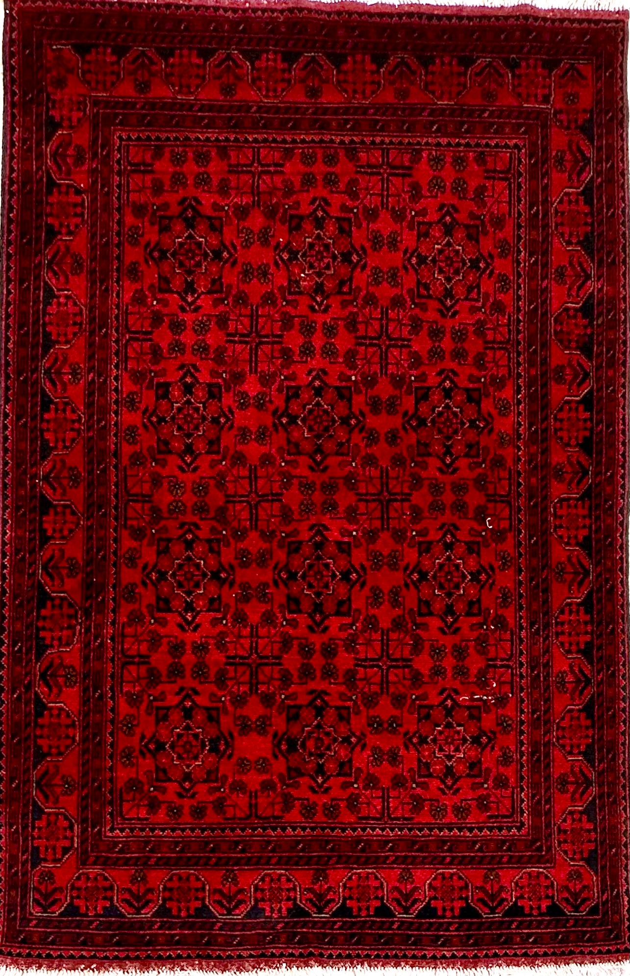 Khal Mohammadi 196x126 cm- Traditional red rug