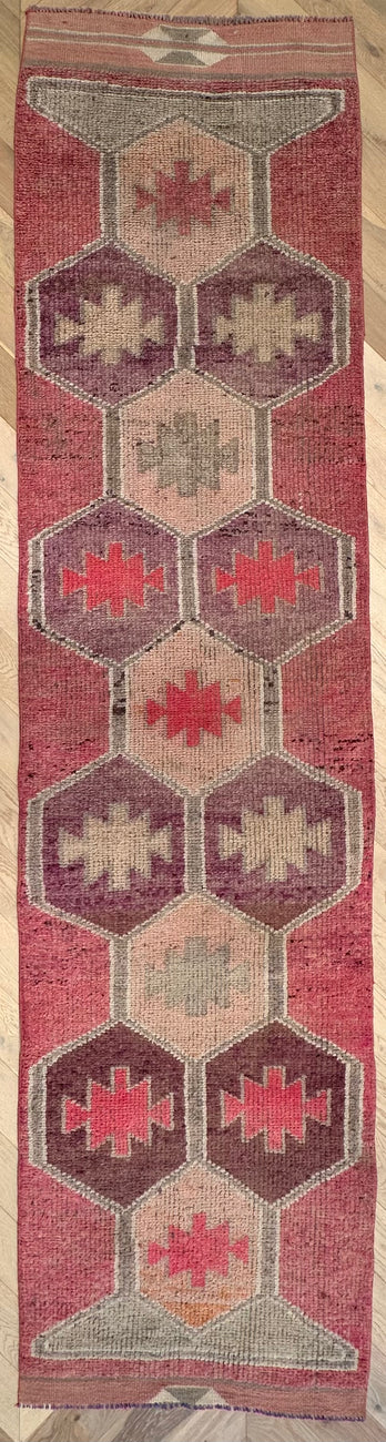 Turkish hand made runner 342 x88 cm