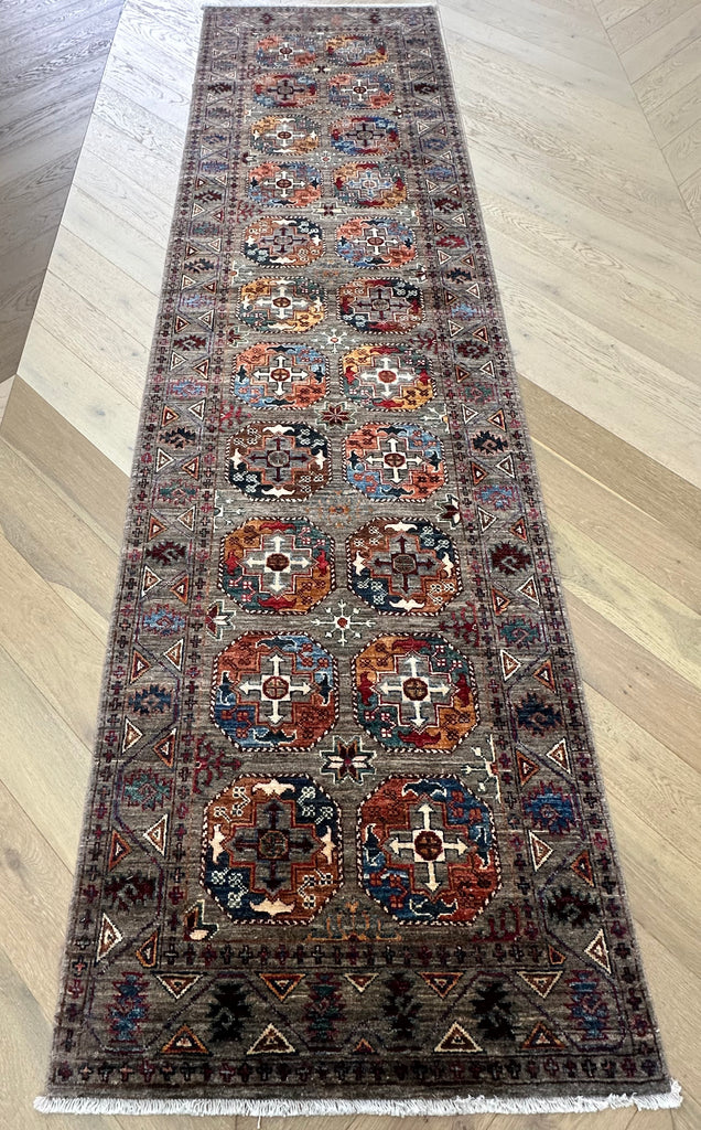 Hand made Chobi rug-runner 300x81 cm