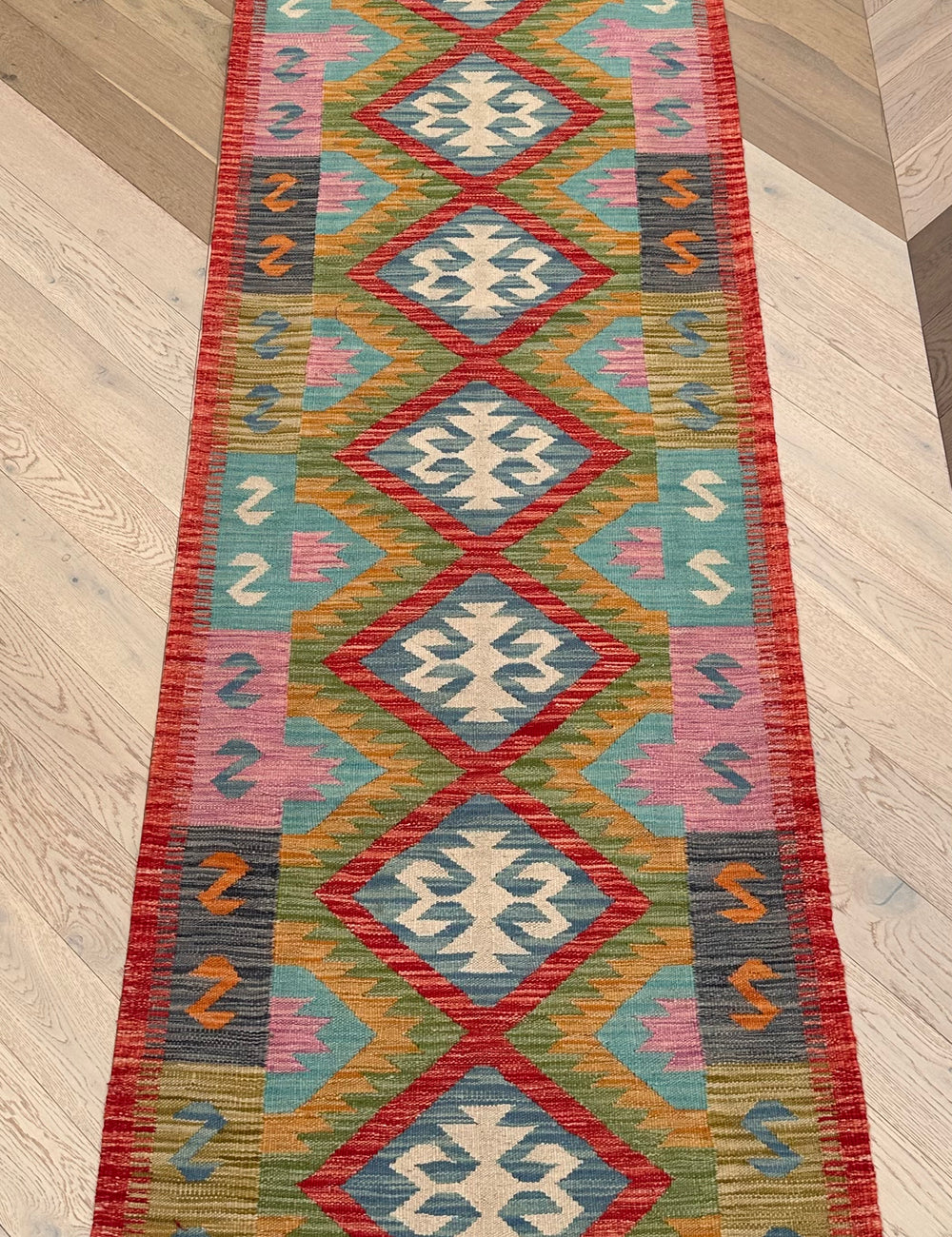 Runner Chobi Kilim 304x84 cm
