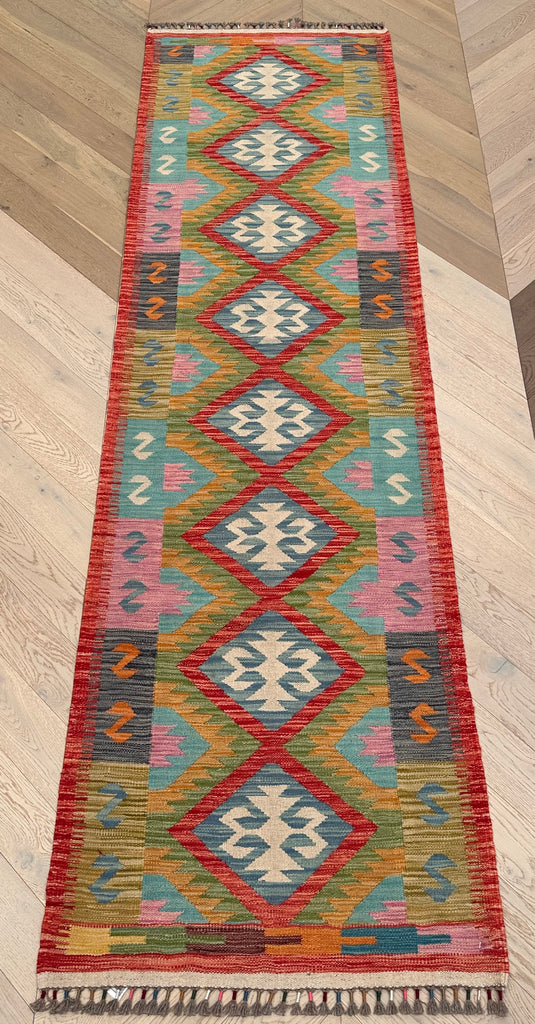 Runner Chobi Kilim 304x84 cm