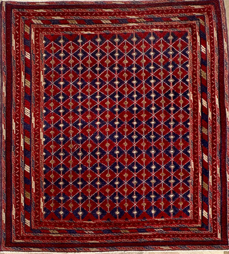 HANDMADE AFGHAN MUSHWANI KILIM | 188x171 CM|