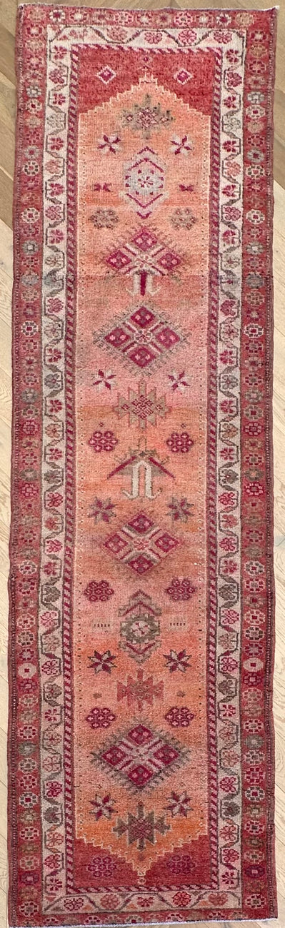 Turkish hand made runner 323x91 cm
