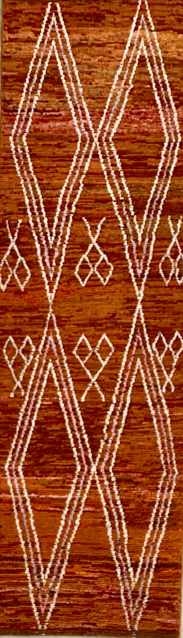 Afghan Atlas wool rug - boutique size 288x85 cm