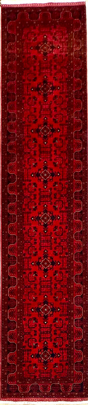 Khal Mohammadi 400x85 cm - Traditional red rug runner