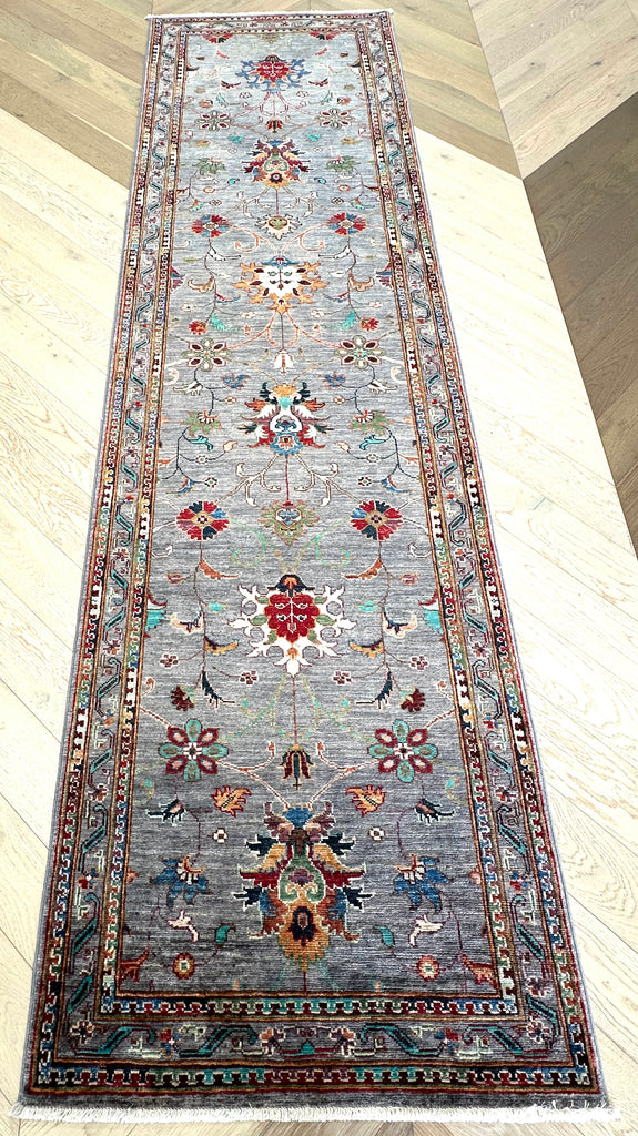 Handmade Chobi rug-runner 306x82 cm