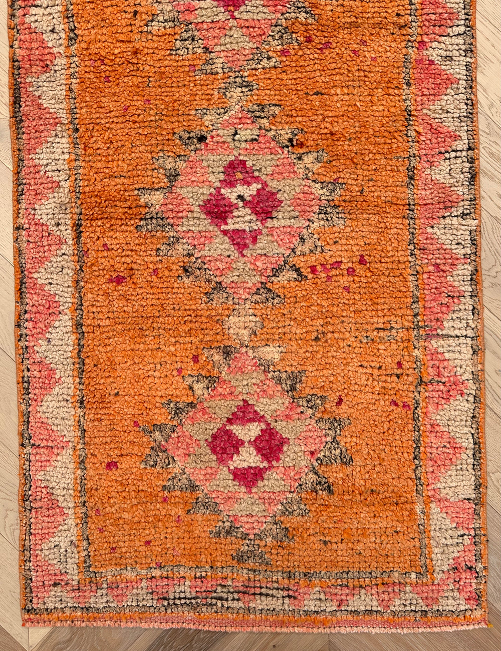 Vintage Turkish hand-made runner 390x 85 cm
