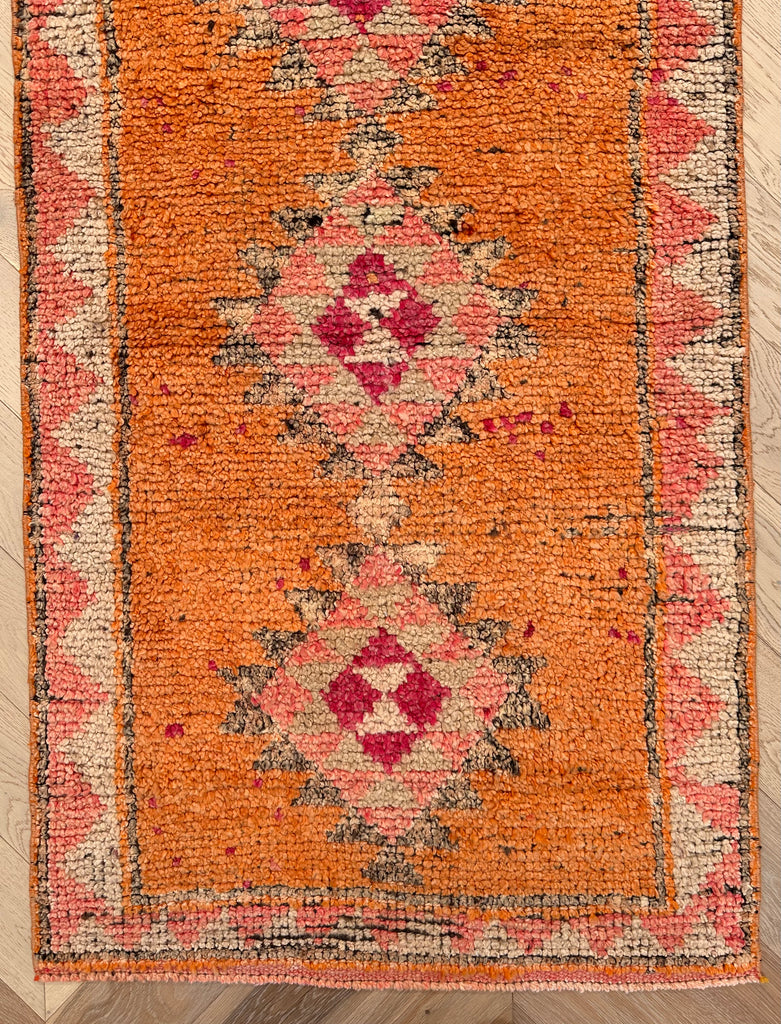 Vintage Turkish hand-made runner 390x 85 cm