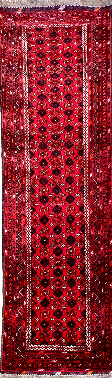 Runner Khal Mohammadi 290x76 cm - Traditional red rug
