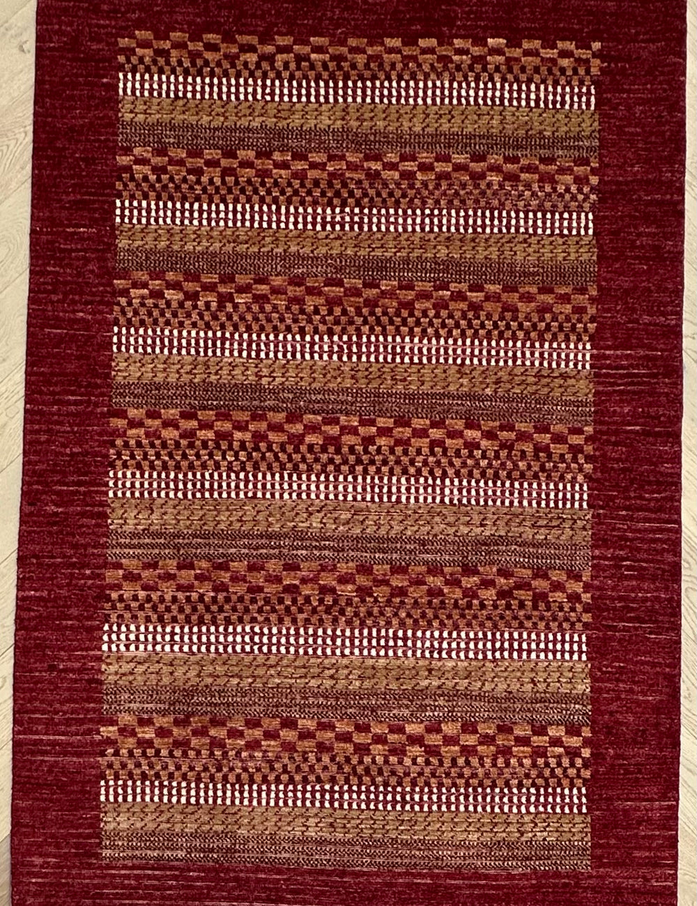 HANDMADE AFGHAN MUSHWANI KILIM | 185x122 CM|