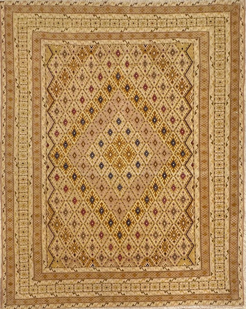 HANDMADE AFGHAN MUSHWANI KILIM | 190x135 CM|