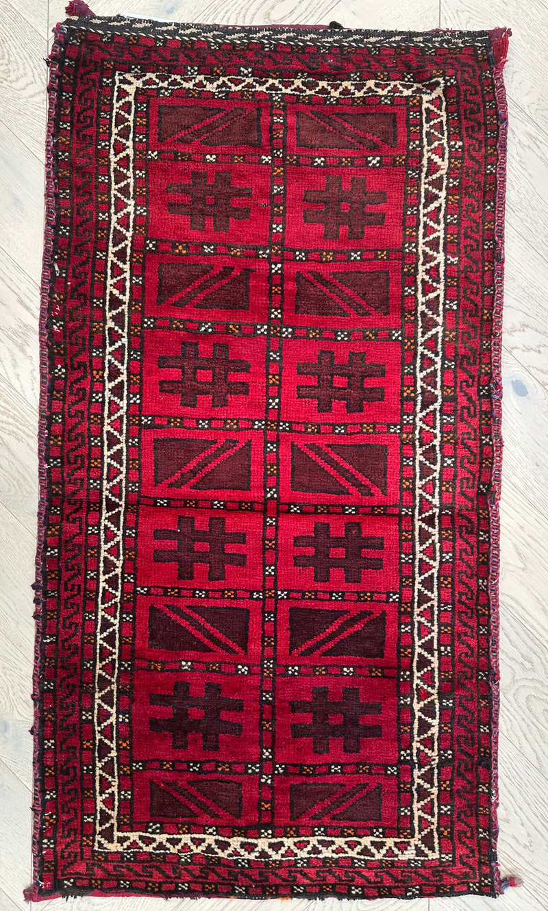 Handmade Afghan tribal Saddle bag/Cushion.Size 120x64 cm - SamaRugs
