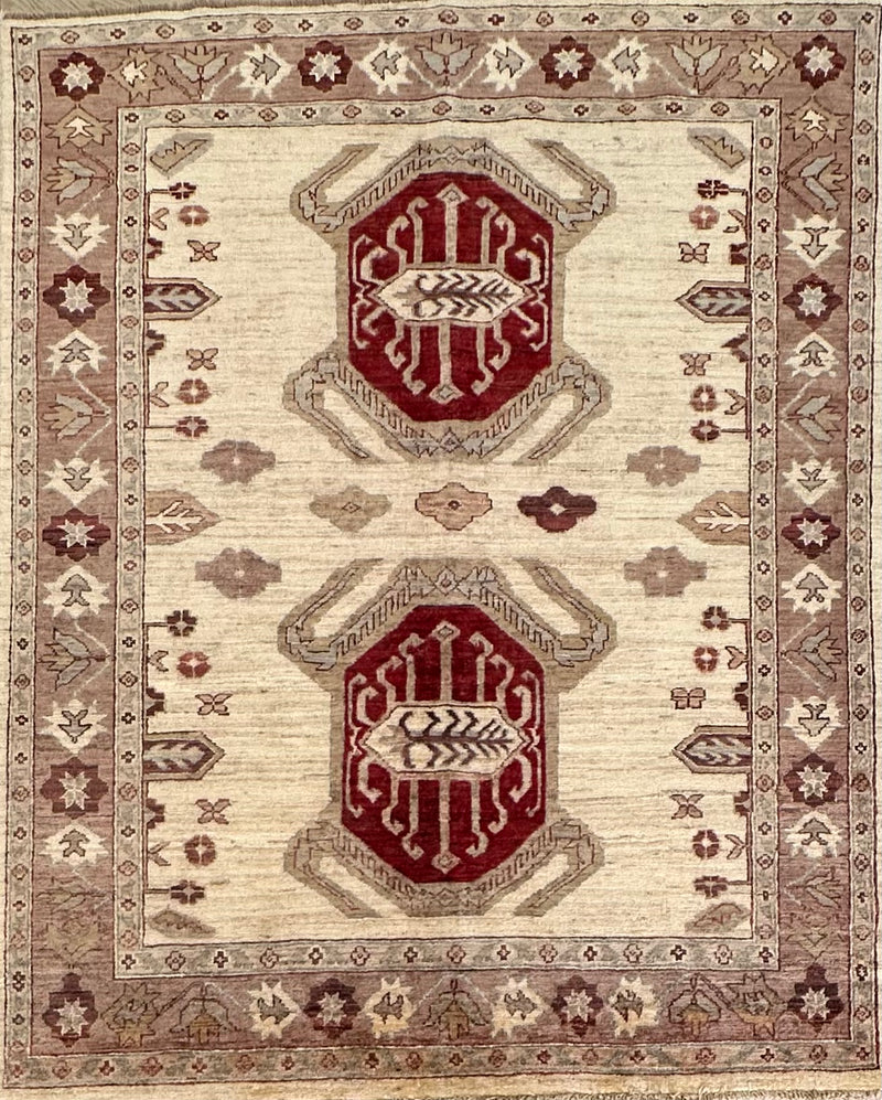 Afghan handmade rug,Chobi. Size:187x135 cm