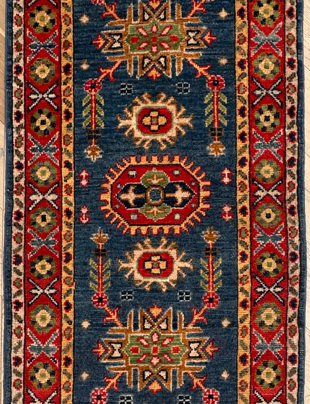 Kazak handmade runner 176x 61 cm