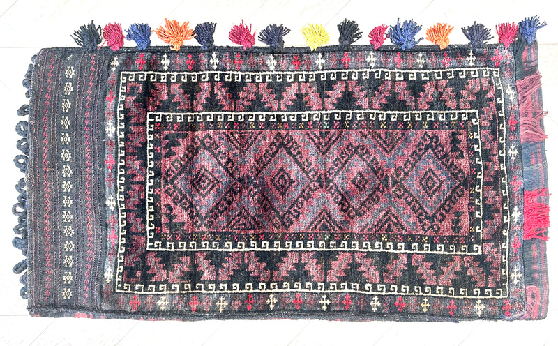 Handmade Afghan tribal Saddle bag/Cushion.Size 105x55 cm