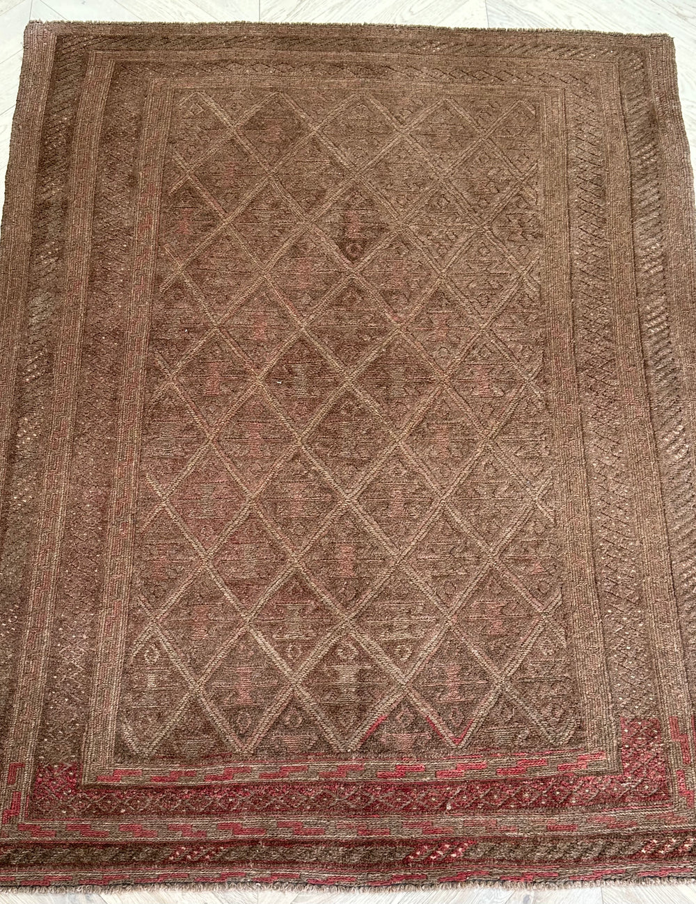 HANDMADE AFGHAN MUSHWANI KILIM | 195x145 CM|