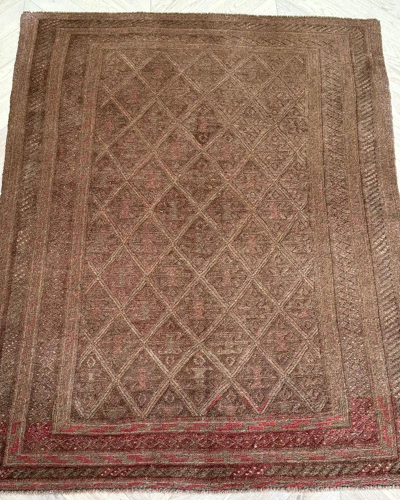 HANDMADE AFGHAN MUSHWANI KILIM | 195x145 CM|