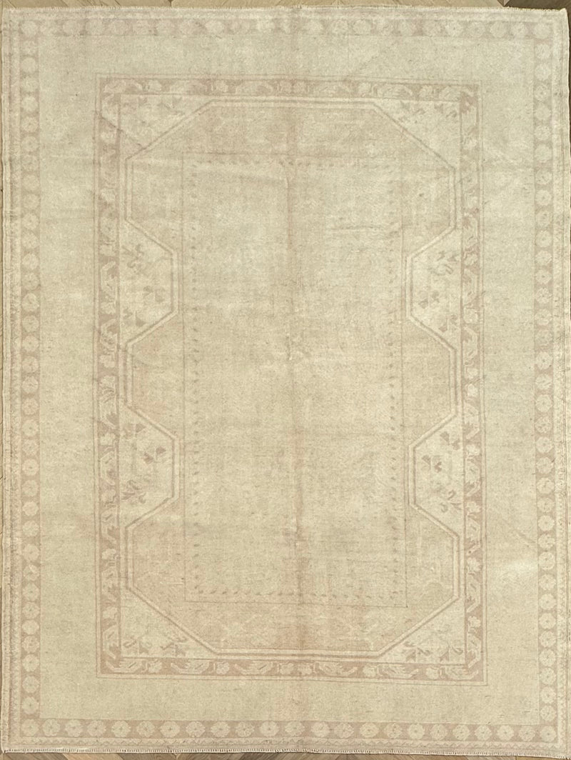 Hand woven Turkish vintage rug 242x185 cm