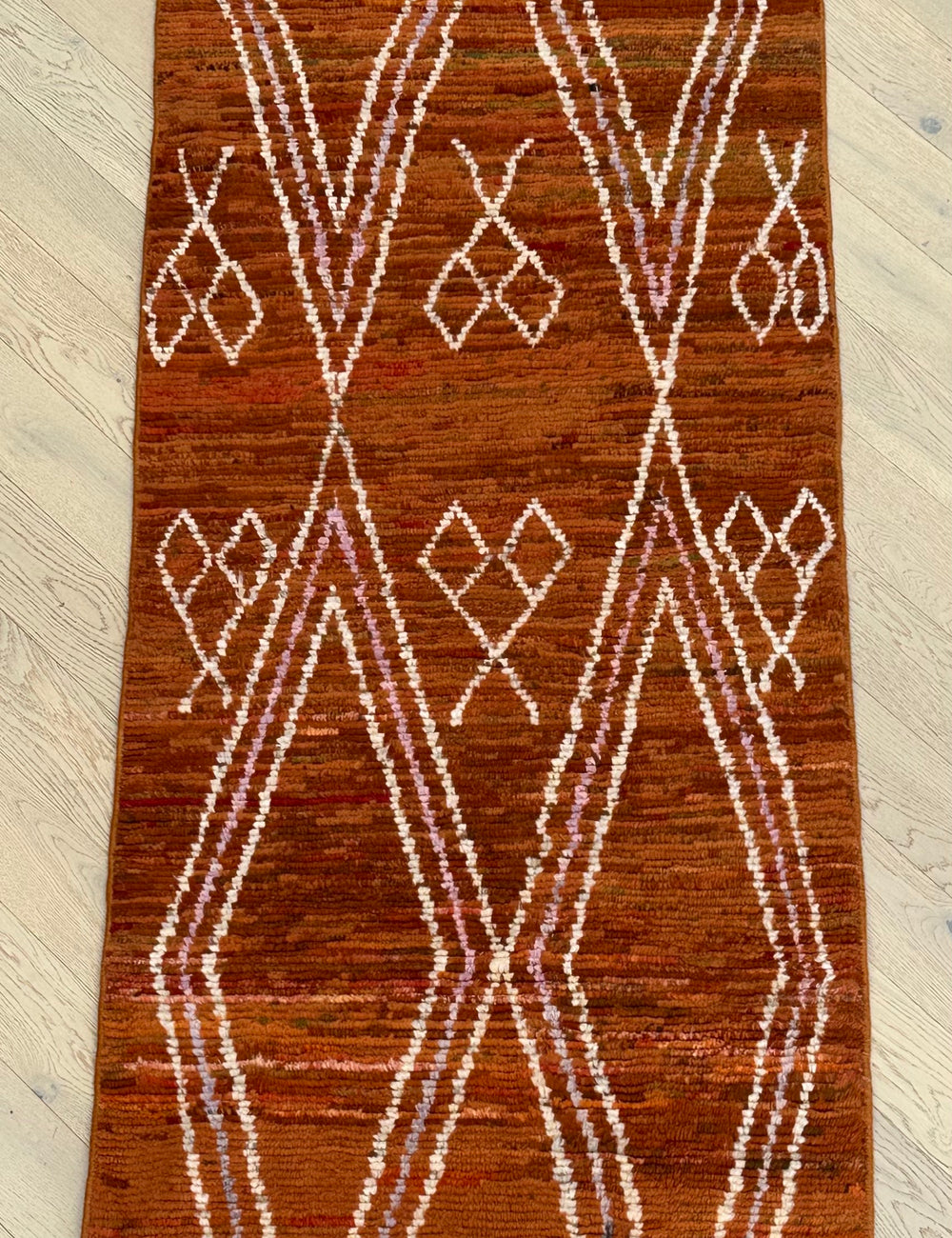 Afghan Atlas wool rug - boutique size 288x85 cm