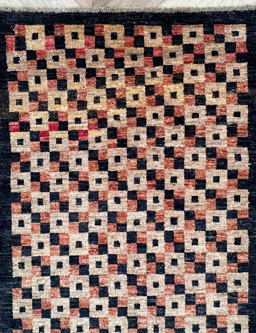 Handmade Gaba rug-runner 292x82 cm