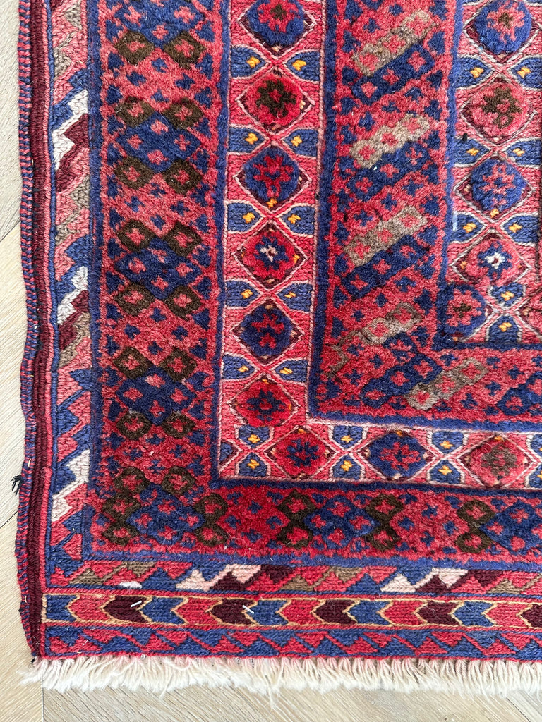 HANDMADE AFGHAN MUSHWANI KILIM | 196x148 CM|