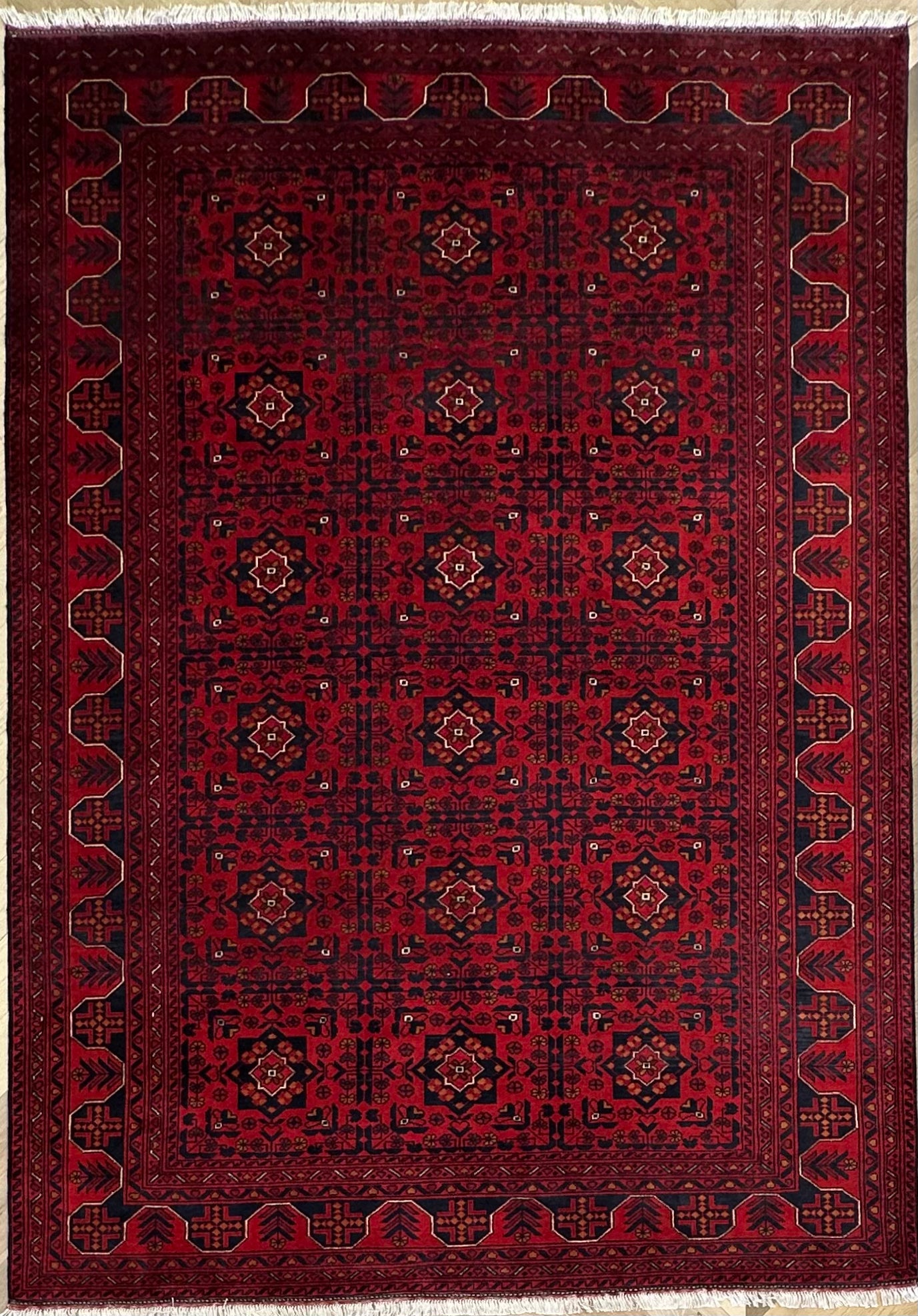 Khal Mohammadi 286x200 cm- Traditional red rug