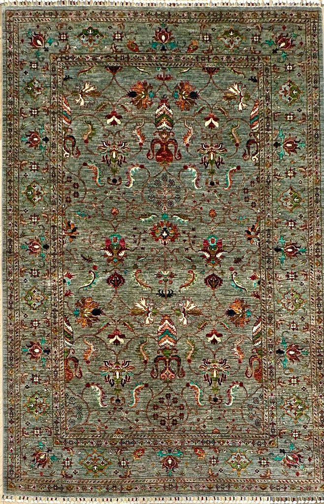 Afghan handmade rug,Chobi. Size:302x202 cm