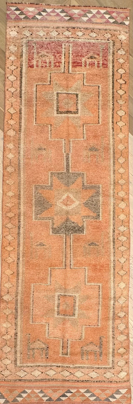 Turkish hand made runner 343x106 cm