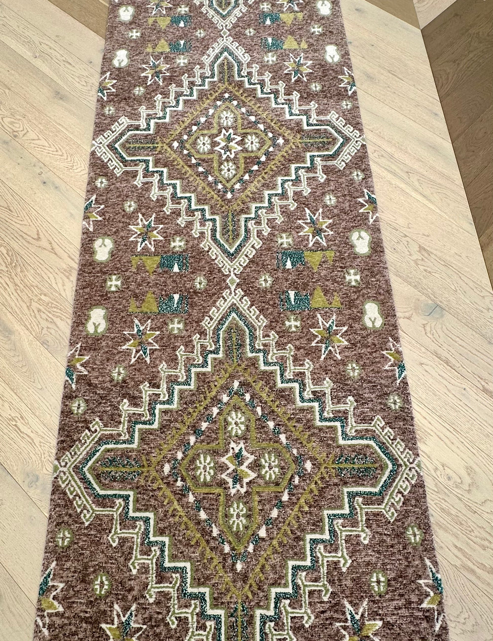 Handmade Nepali rug runner size 300x80 cm