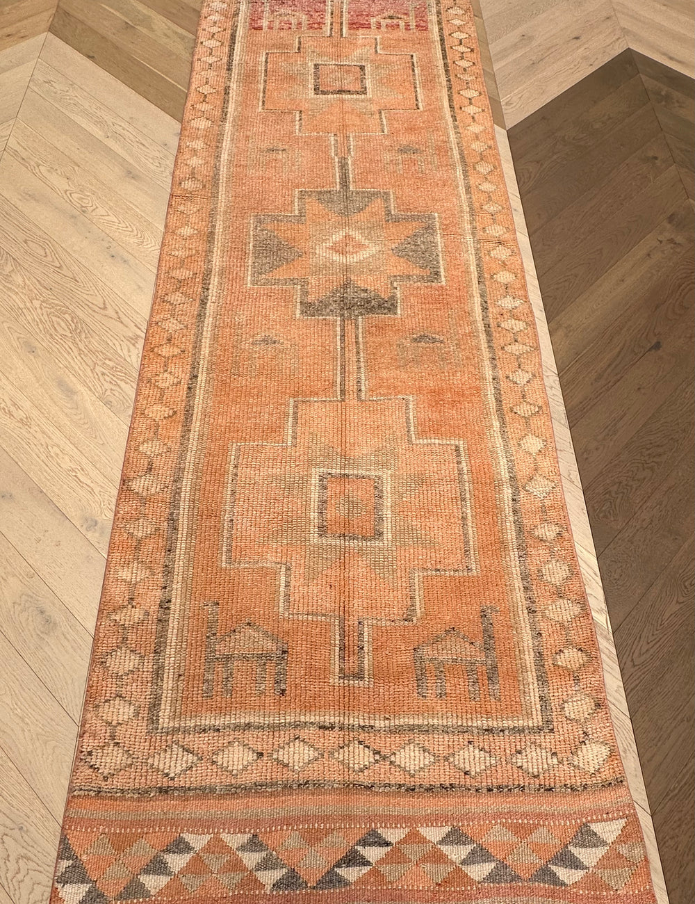 Turkish hand made runner 343x106 cm