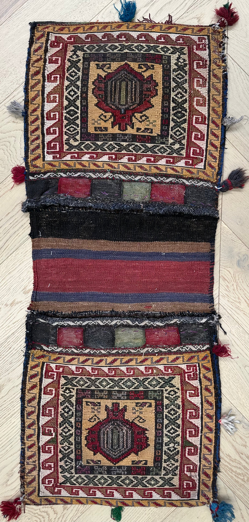 Handmade Afghan tribal Saddle bag/Cushion.Size 100 x 40 cm