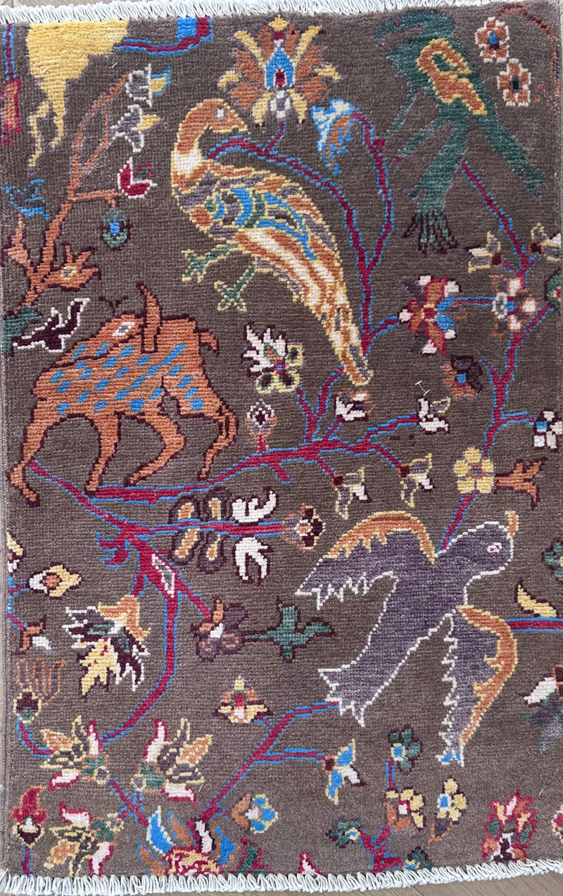 Handmade Afghan door mat rug - SamaRugs