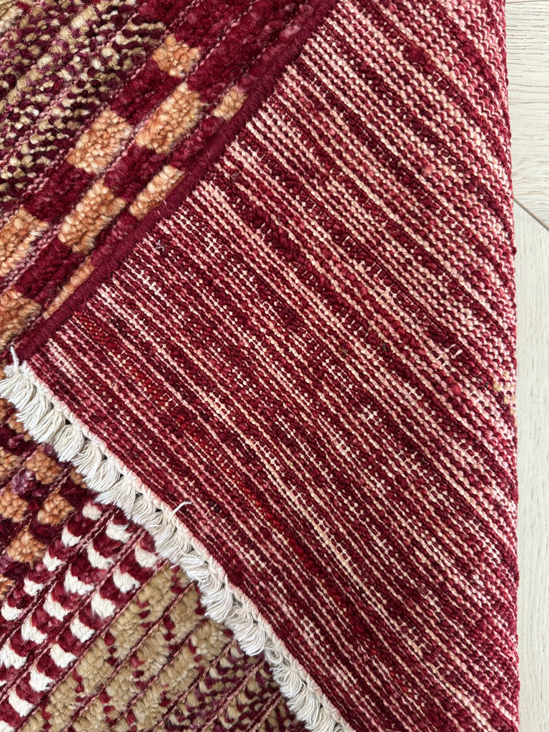 HANDMADE AFGHAN MUSHWANI KILIM | 185x122 CM| - SamaRugs