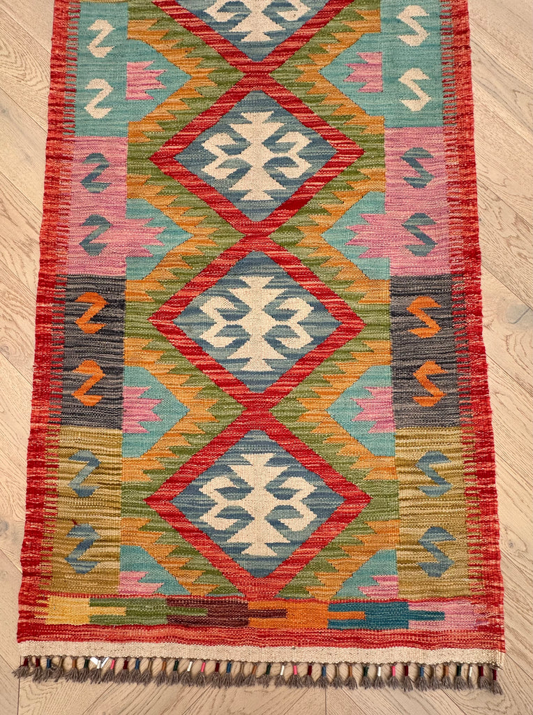 Runner Chobi Kilim 304x84 cm