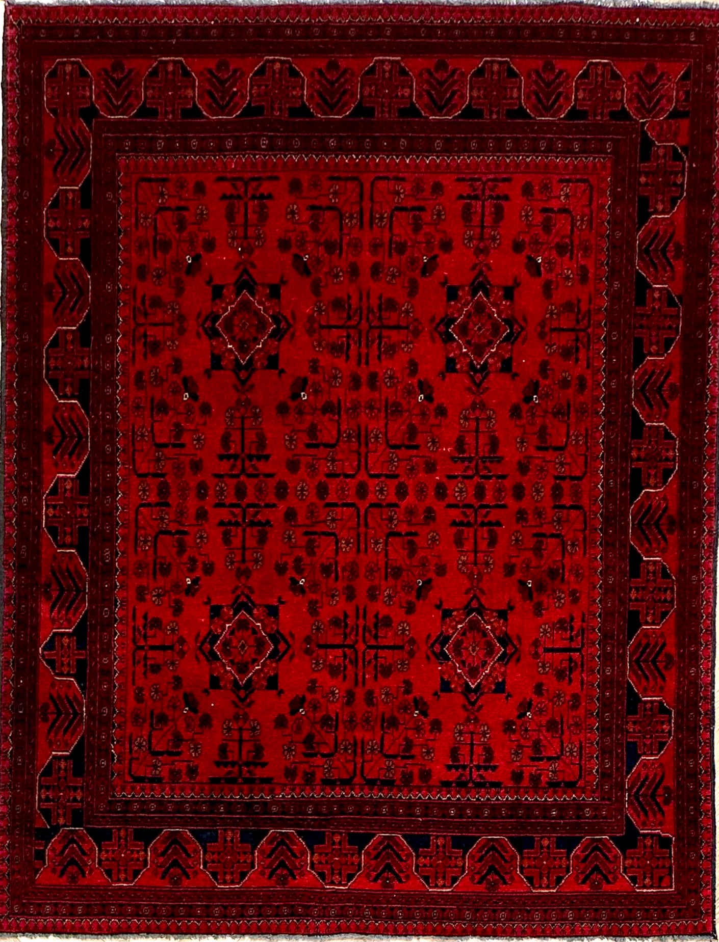 Khal Mohammadi 193x150 cm- Traditional red rug