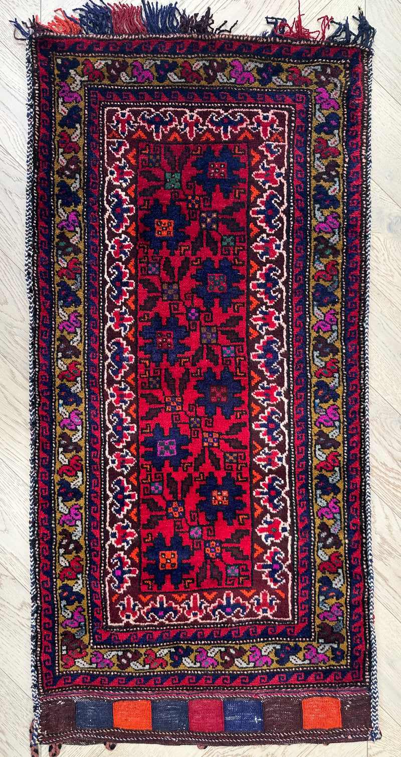 Handmade Afghan tribal Saddle bag/Cushion.Size 120x57 cm - SamaRugs