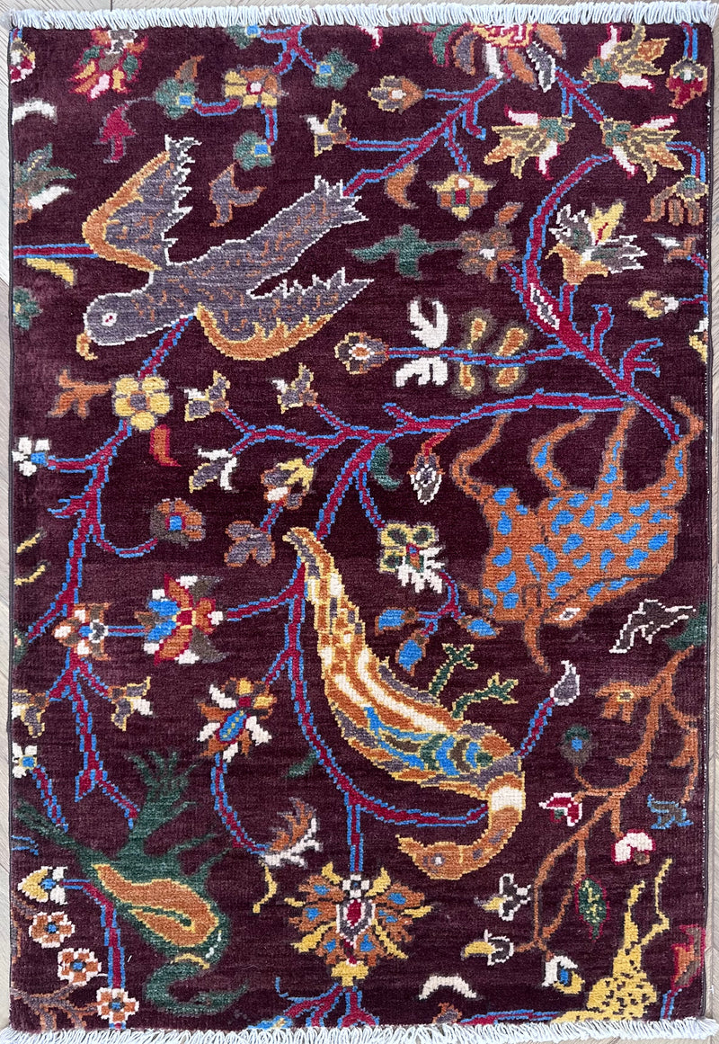 Handmade Afghan door mat rug