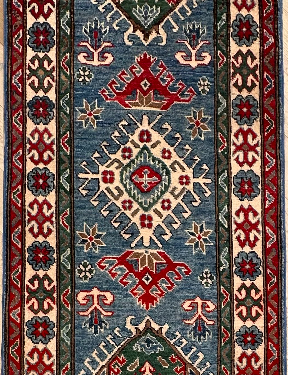 Kazak handmade runner 293x84 cm