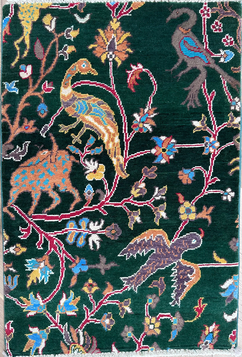 Handmade Afghan door mat rug - SamaRugs
