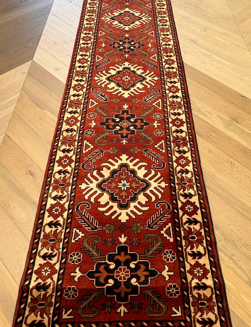 Handmade Chobi rug-runner 500x82 cm