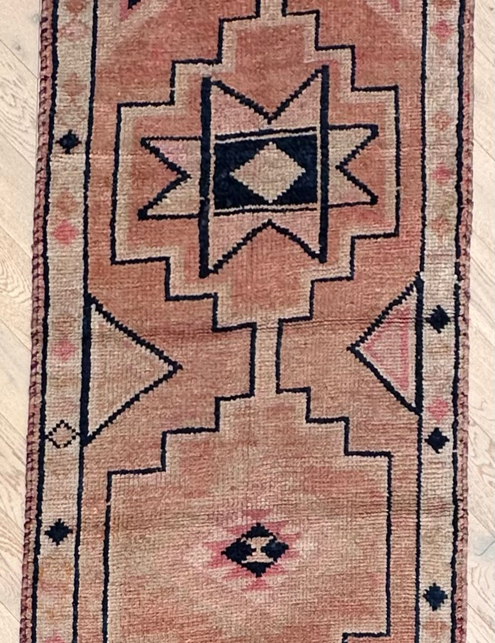 Turkish hand made runner 369x90 cm