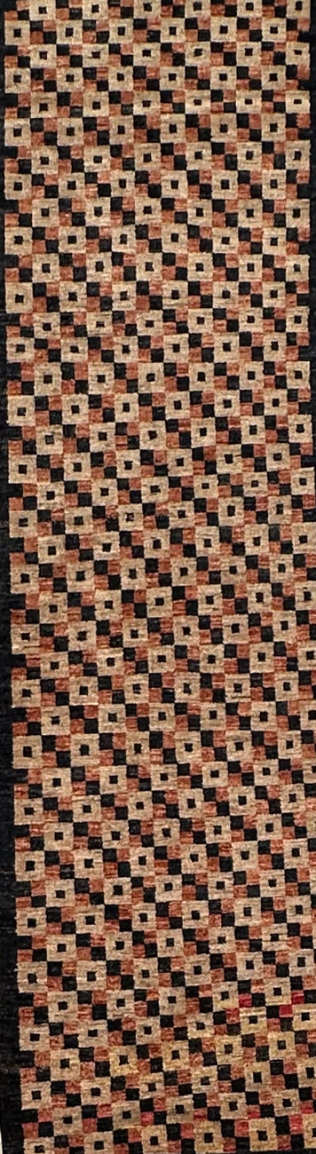 Handmade Gaba rug-runner 292x82 cm